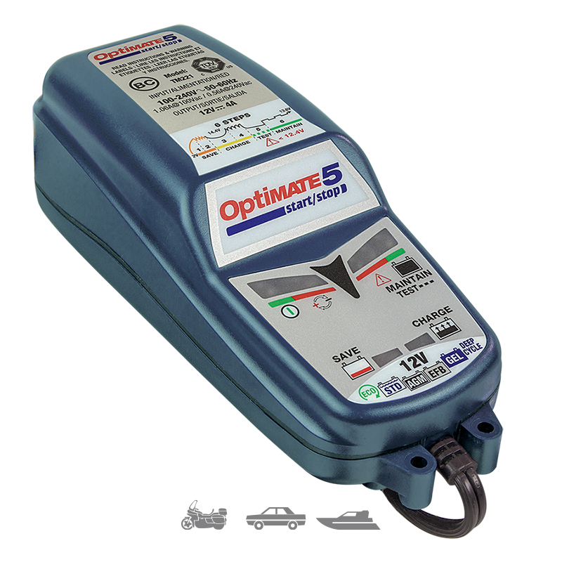 Cargador/Mantenedor de baterías Optimate 5 TM-220-4A