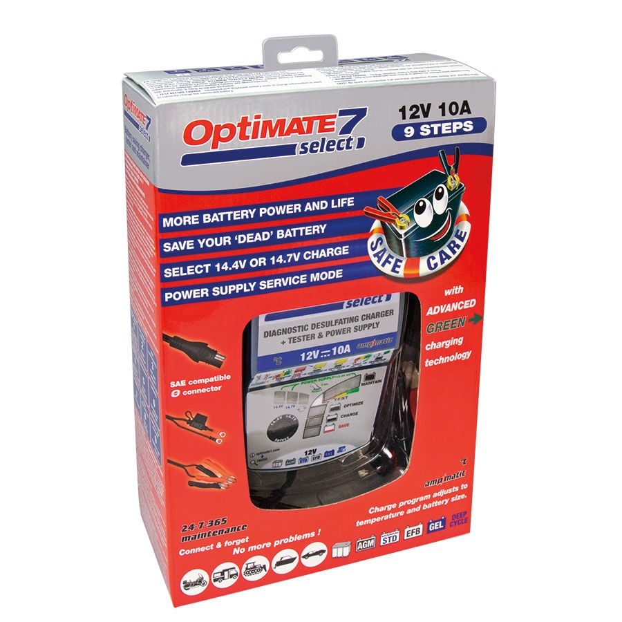 Cargador/Mantenedor de baterías Optimate 7 Select TM-250 - Imagen 3