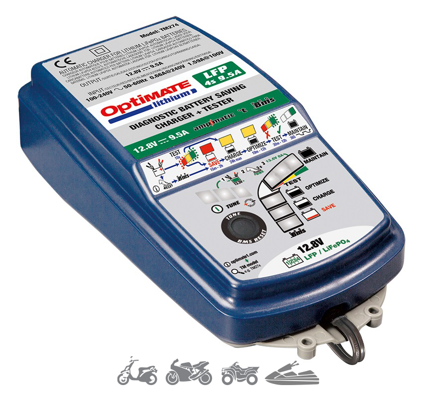 Cargador de baterías Optimate Lithium 9.5 TM-274