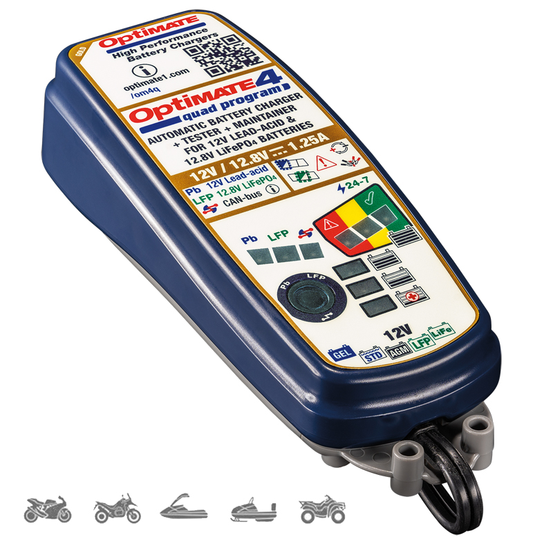 CARGADOR/MANTENEDOR DE BATERÍAS OPTIMATE 4 QUAD PROGRAM TM-630