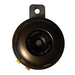 Claxon japonés Nikko negro  12V – CC 3,0A – 100dB/415Hz – Ø 65 mm.