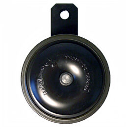 Claxon japonés Nikki negro  12V – CC 3,0A – 105dB/415Hz – Ø 85 mm. – (tono alto)