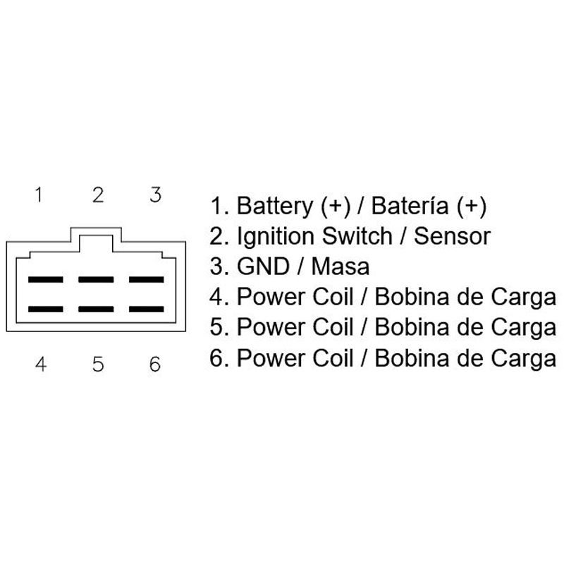 Regulador 12V - Trifase - CC - 6 Fastons - Con Sensor - Imagen 2