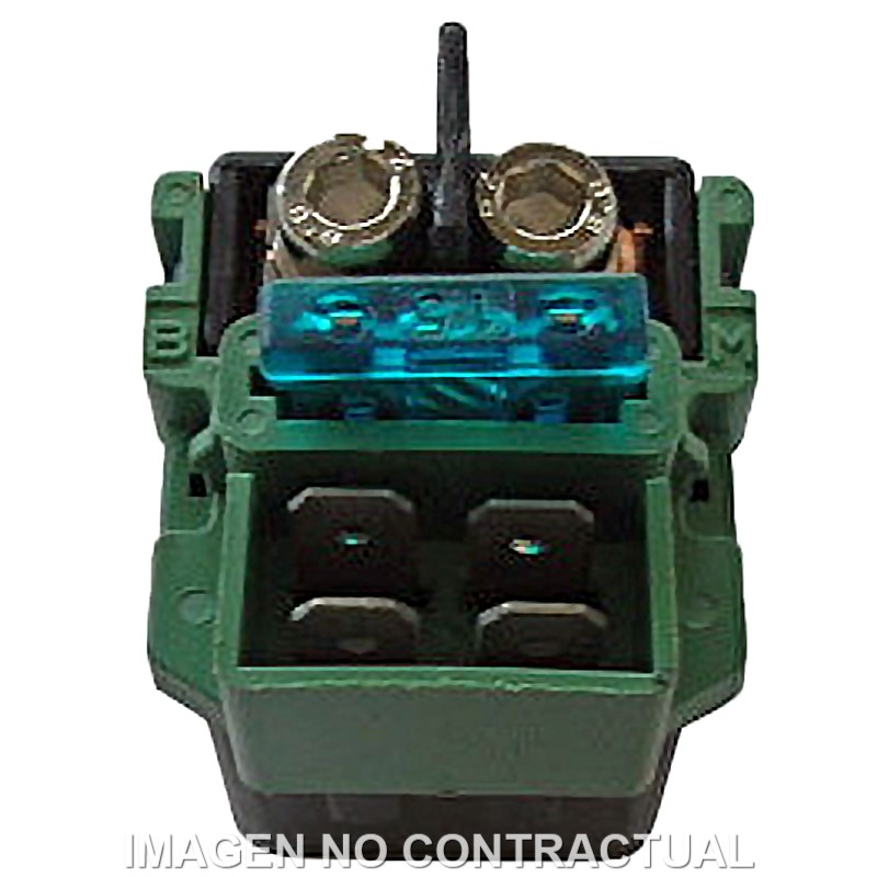 Rele de Arranque 12V - Con Fusible 15A - 4 Fastons