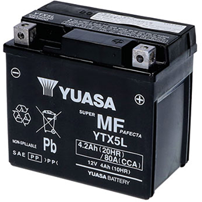 BATERIA YUASA YTX5L-WC PRECARGADA