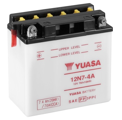 Batería Yuasa 12N7-4A Sin ácido