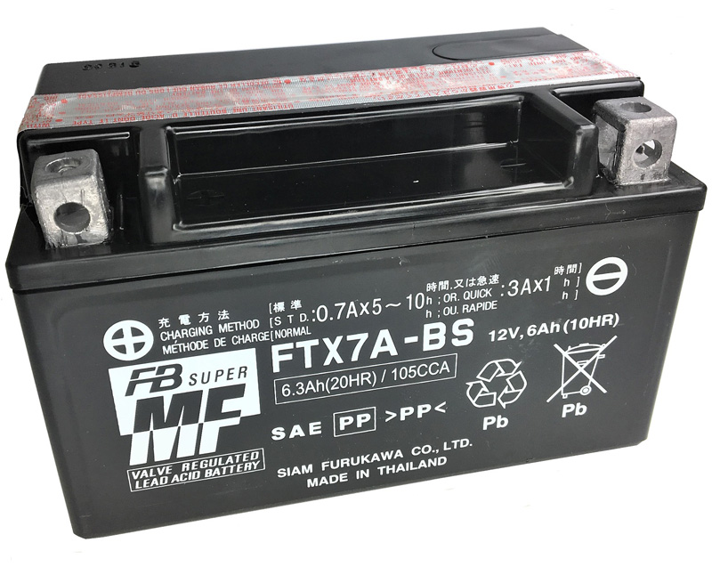 Batería Furukawa FTX7A-BS Sin Mantenimiento