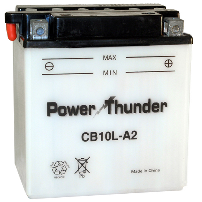 Batería Power Thunder CB10L-A2 Convencional