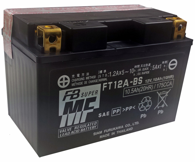 BATERÍA FURUKAWA FT12A-BS SIN MANTENIMIENTO