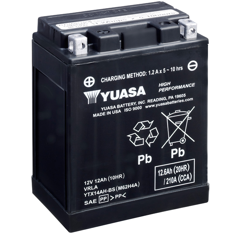 BATERÍA YUASA YTX14AH-BS ALTO RENDIMIENTO
