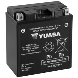 BATERÍA YUASA YTX20CH-BS ALTO RENDIMIENTO