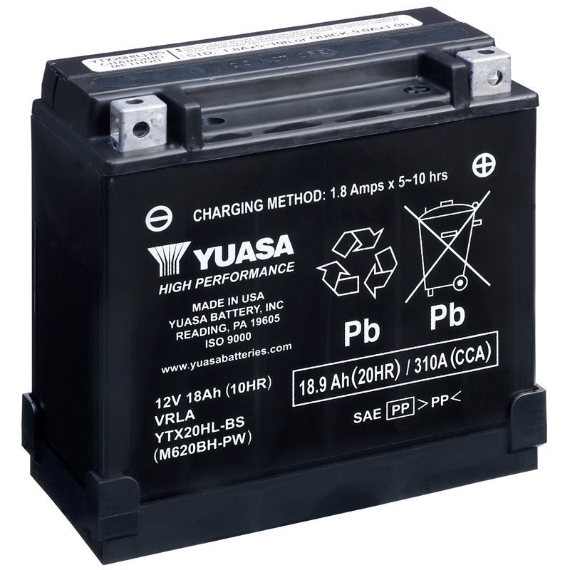 BATERÍA YUASA YTX20HL-BS-PW ALTO RENDIMIENTO