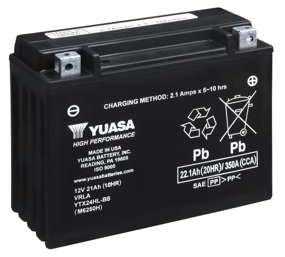 BATERÍA YUASA YTX24HL-BS ALTO RENDIMIENTO
