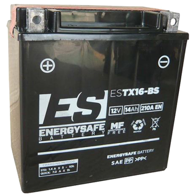 BATERÍA ENERGYSAFE ESTX16-BS SIN MANTENIMIENTO
