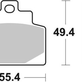 Pastilla de freno SBS P224-MS