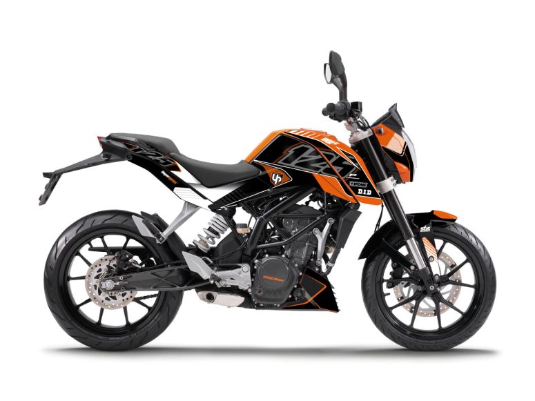 Kit Deco UP Maximize Negro-Naranja KTM Duke 125 - Imagen 2
