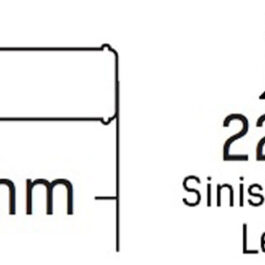 Puños Domino 22 mm Negros Cerrados D 22 mm L 118 mm