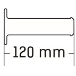 Puños Domino OFF Road – Cross – Indoor Negros Cerrados D 22 mm L 120 mm