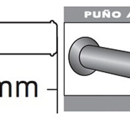 Puños Domino Scooter Negros Abiertos D 22 mm L 120 mm Yamaha