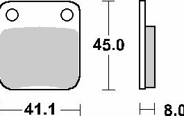 Pastilla de freno SBS P100-HF