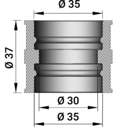 Manguito Cargburador PHBH 29-30B (37mm)