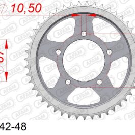 CORONA AFAM ACERO 525X47 YAMAHA