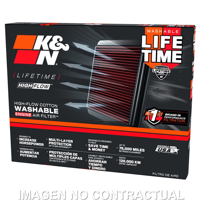 Filtro aire K&N Kawasaki EX 400 - Imagen 4