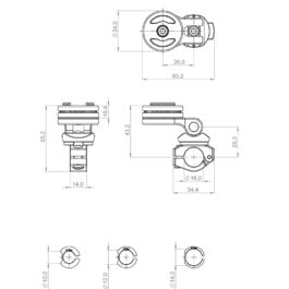 SP SOPORTE PARA ESPEJO RETROVISOR MOUNT PRO