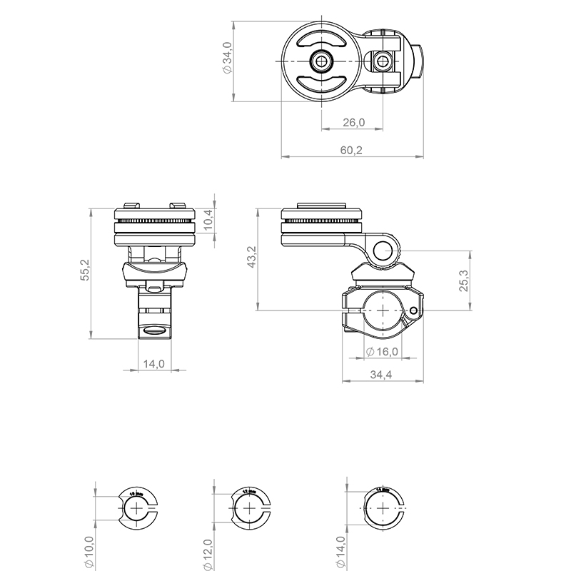 SP SOPORTE PARA ESPEJO RETROVISOR MOUNT PRO - Imagen 2