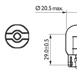 Lámpara Philips Todo Cristal T20 W21W 12V 21W