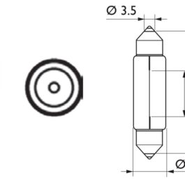 Lámpara Philips de tablero C5W 12V 5W
