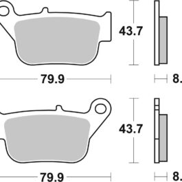 Pastilla de freno SBS P221-MS