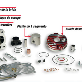 Grupo Térmico Malossi MHR D 52 Testa Rossa FM Piaggio 50