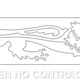 Adhesivo León Malossi Blanco Derecho 16,6 cm