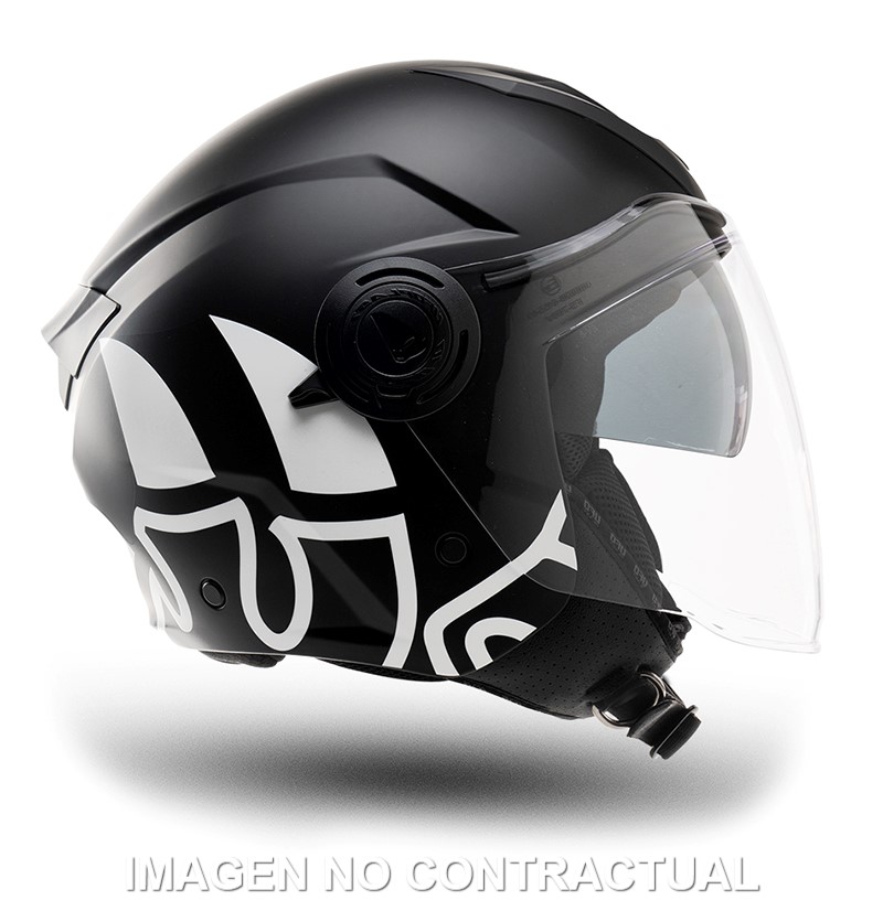 CASCO MALOSSI JET BLANCO TALLA L - Imagen 2