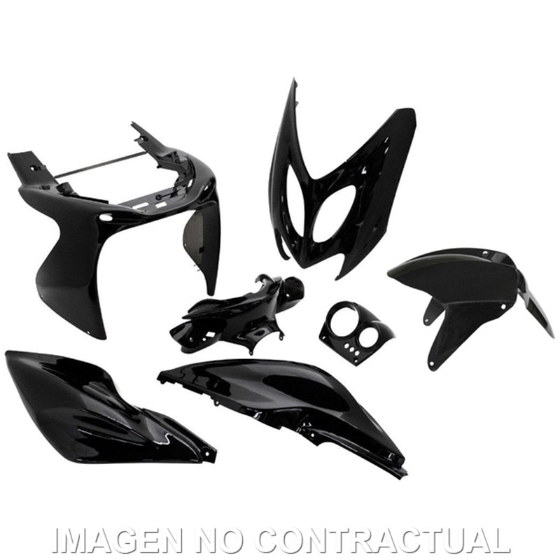 KIT PLASTICOS HERT YAMAHA AEROX NEGRO BRILLO