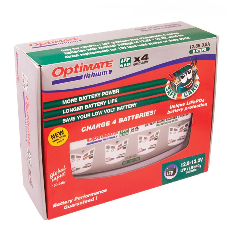 Cargador/Mantenedor de baterías Optimate Lithium 4S 4 X 0,8A TM-484 - Imagen 5