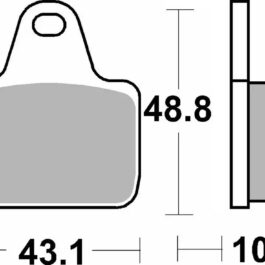 Pastilla de freno SBS P805-DS1