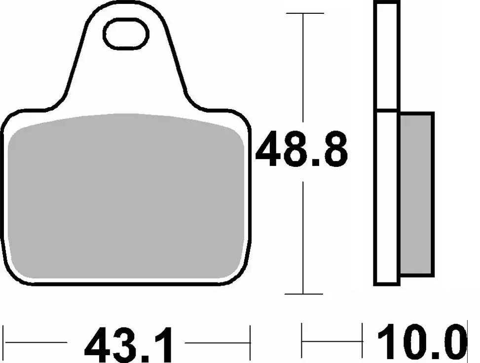 Pastilla de freno SBS P805-DS1 - Imagen 2