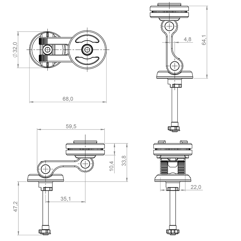 SP SOPORTE PARA TUBO DE DIRECCIÓN MOUNT PRO - Imagen 3