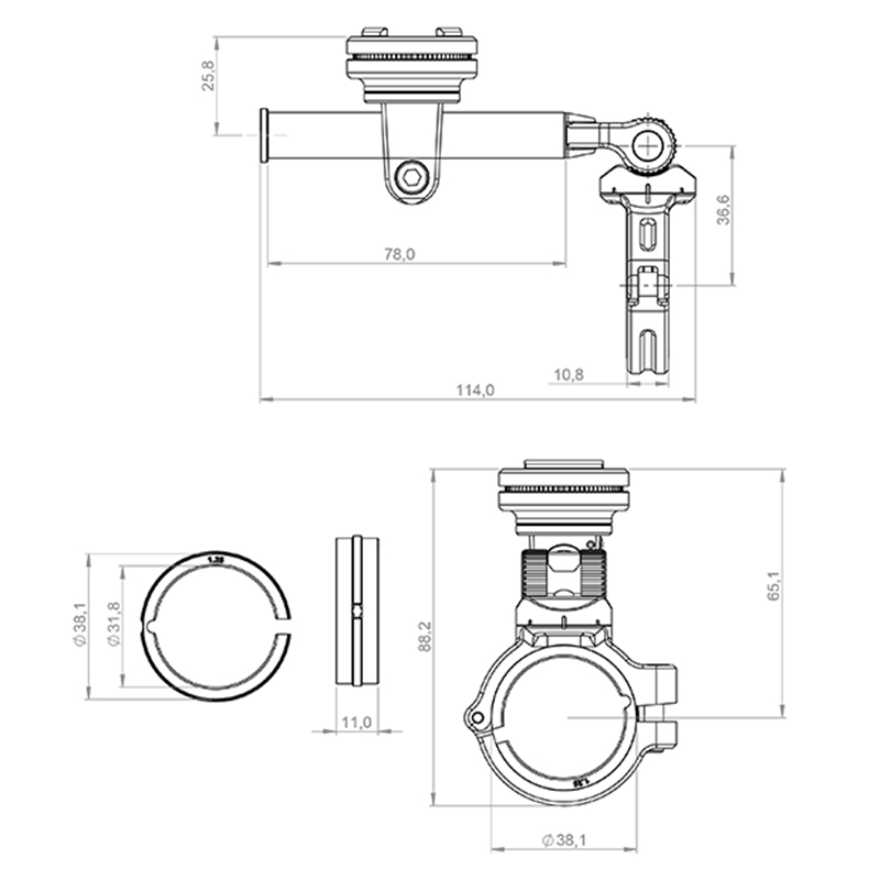 SP SOPORTE MOTO MOUNT 3D 1,5 - Imagen 3