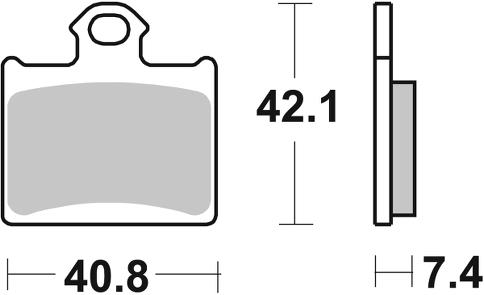 Pastilla de freno SBS P872-RQ - Imagen 2