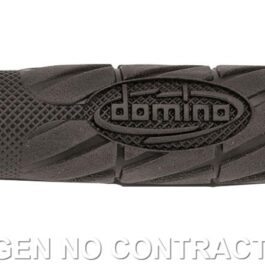 Puños Domino Scooter con Logo Negros abiertos Abiertos D 22 mm L 120 mm