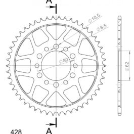 Corona Supersprox acero Yamaha 428 x 51