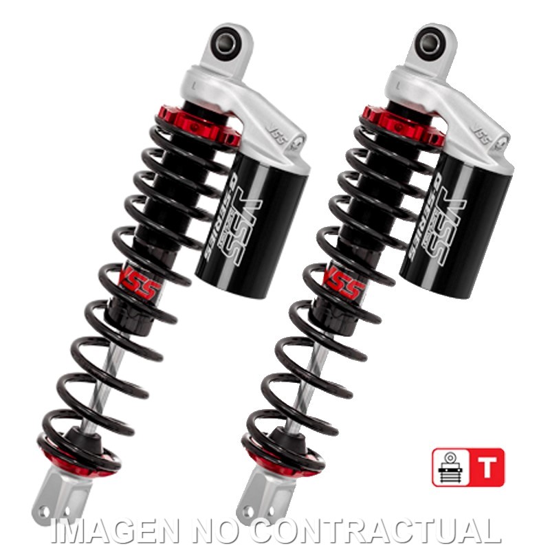 Juego Amortiguadores Traseros YSS Gas Eco Line c/Botella superior Yamaha X Max 300