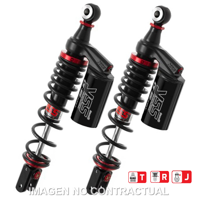 Juego Amortiguadores Traseros YSS Gas Top Line c/Botella superior Honda PCX 125