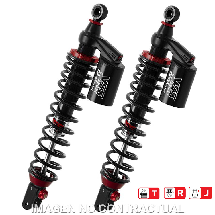 Juego Amortiguadores Traseros YSS Gas Top Line c/Botella superior Yamaha X-Max 400