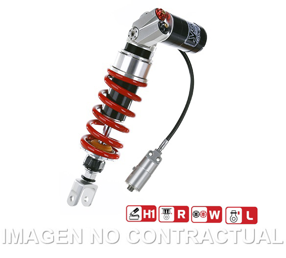 Amortiguador Trasero YSS Gas Top Line c/Botella superior Kawasaki ZX10R