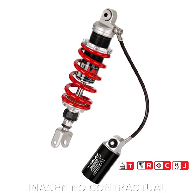 Amortiguador Trasero YSS Gas Top Line c/Botella con latiguillo Kawasaki ZZR 1100