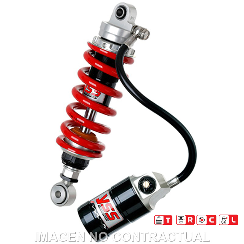 Amortiguador Trasero YSS Gas Top Line c/Botella con latiguillo Honda CBR 125